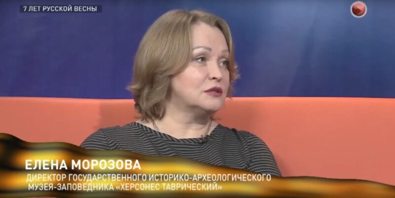 Елена Александровна Морозова в эфире программы «Телемарафон. Русская весна»